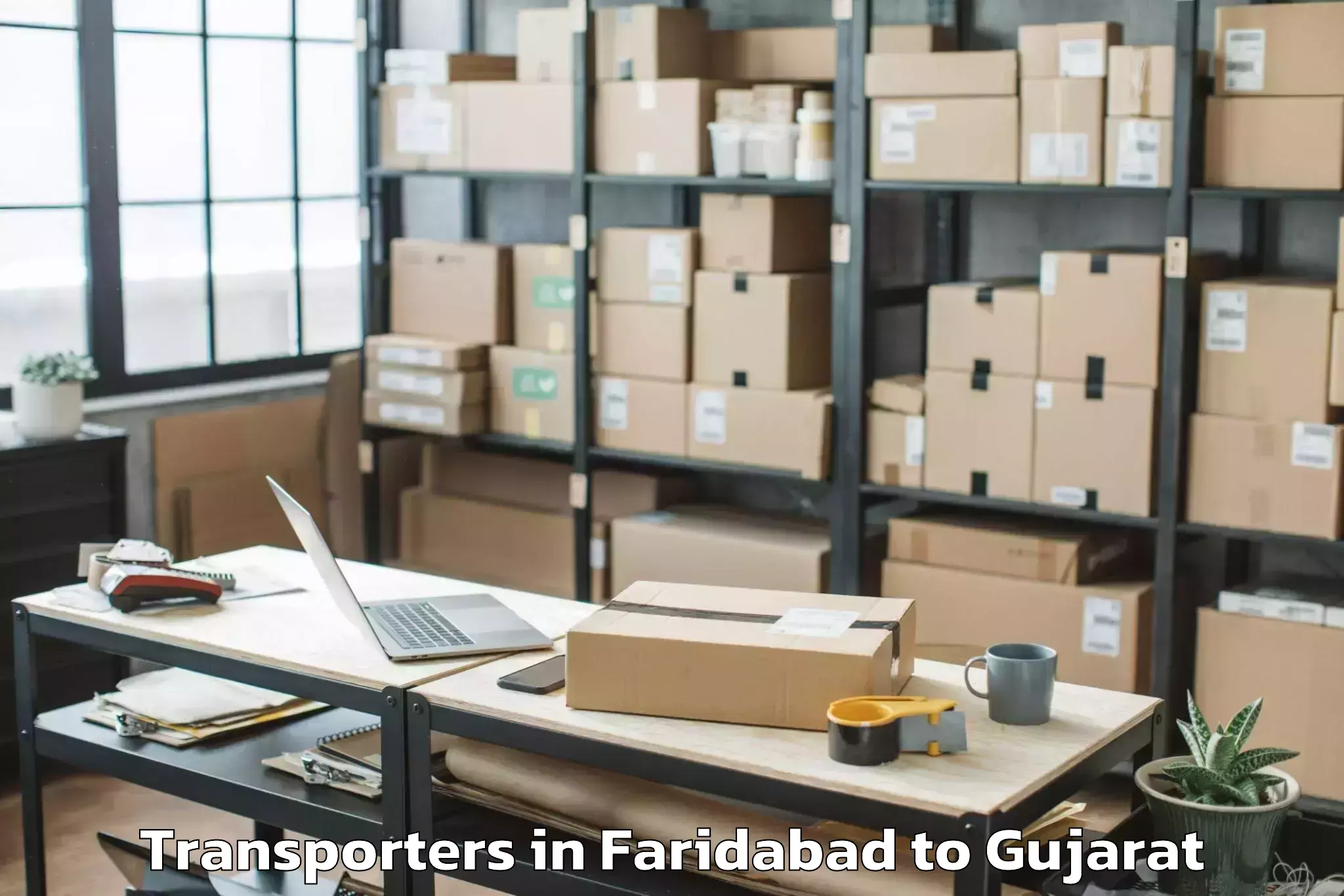 Discover Faridabad to Lunavada Transporters